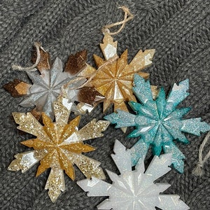 Resin Snowflake Ornament