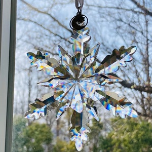 Crystal Snowflake Ornament 4 inch