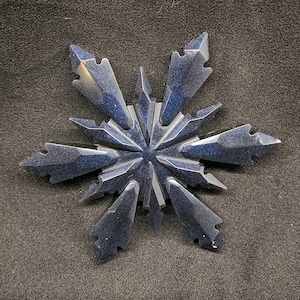 Custom Epoxy Resin Snowflake ornaments