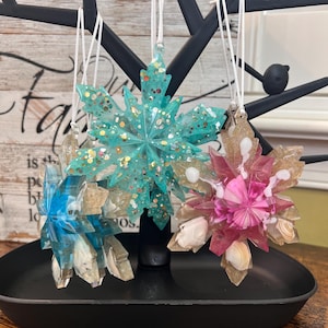 Resin snowflake ornament
